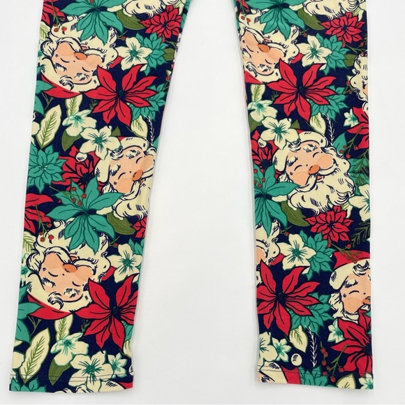 LuLaRoe‎ Christmas Leggings Santa Faces Holiday One Size - Picture 7 of 12